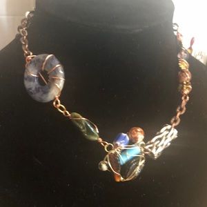 A retro handmade artisan necklace